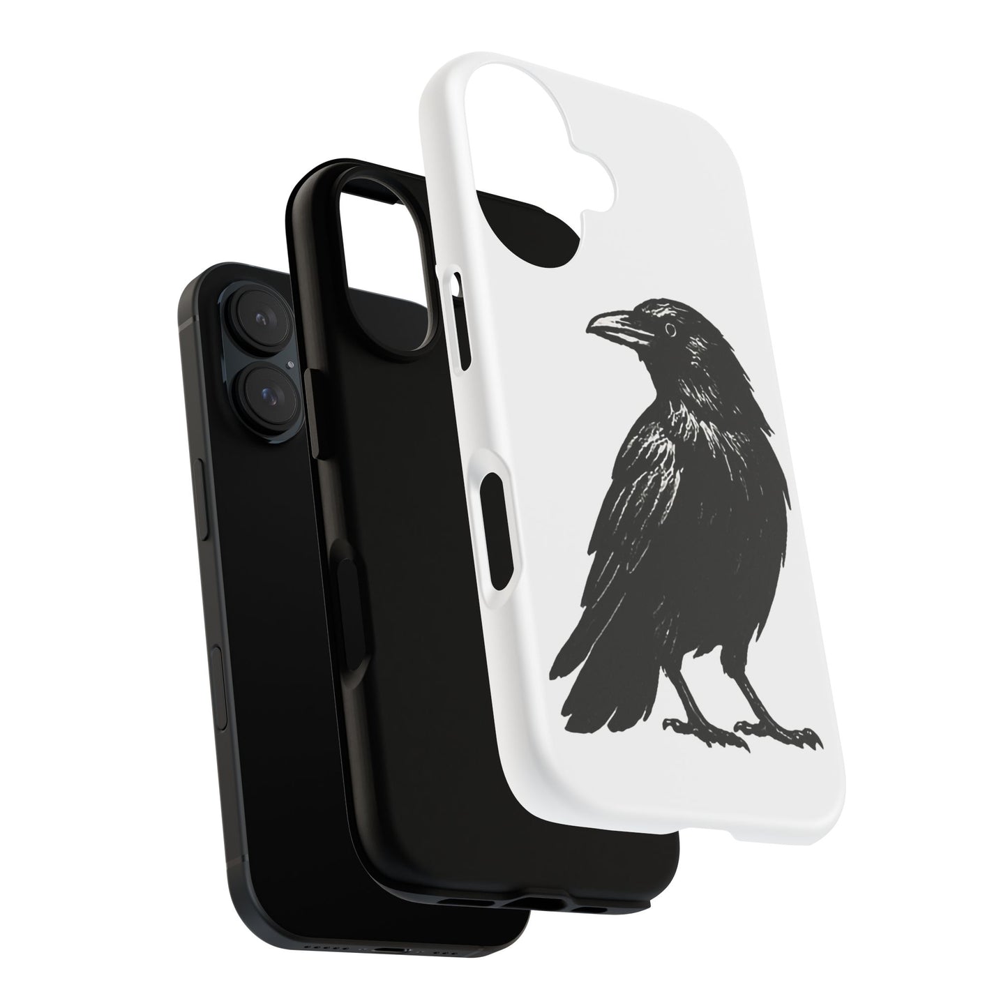 Smith & Raven | Black Raven Illustration Phone Case | Tough Protective Case