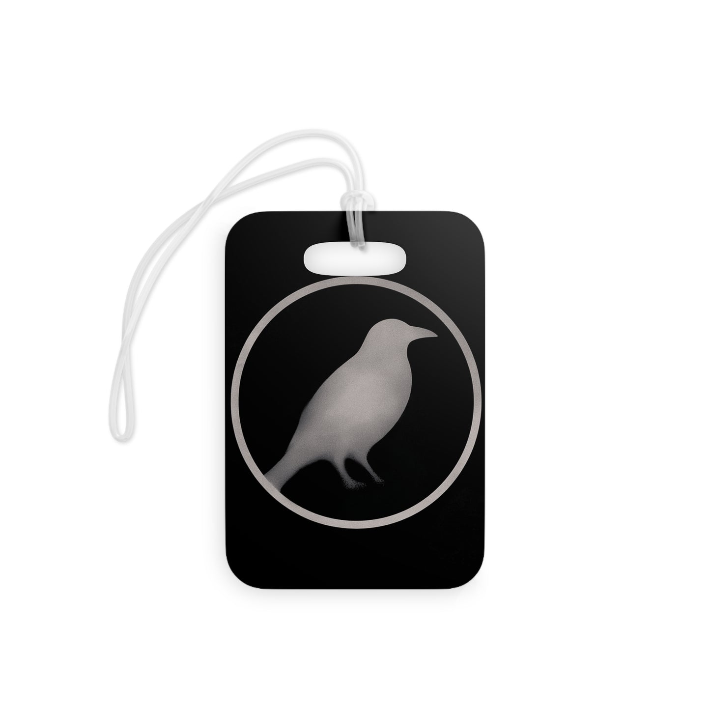 Smith & Raven | Raven Silhouette Luggage Tag | Black Bird Travel ID