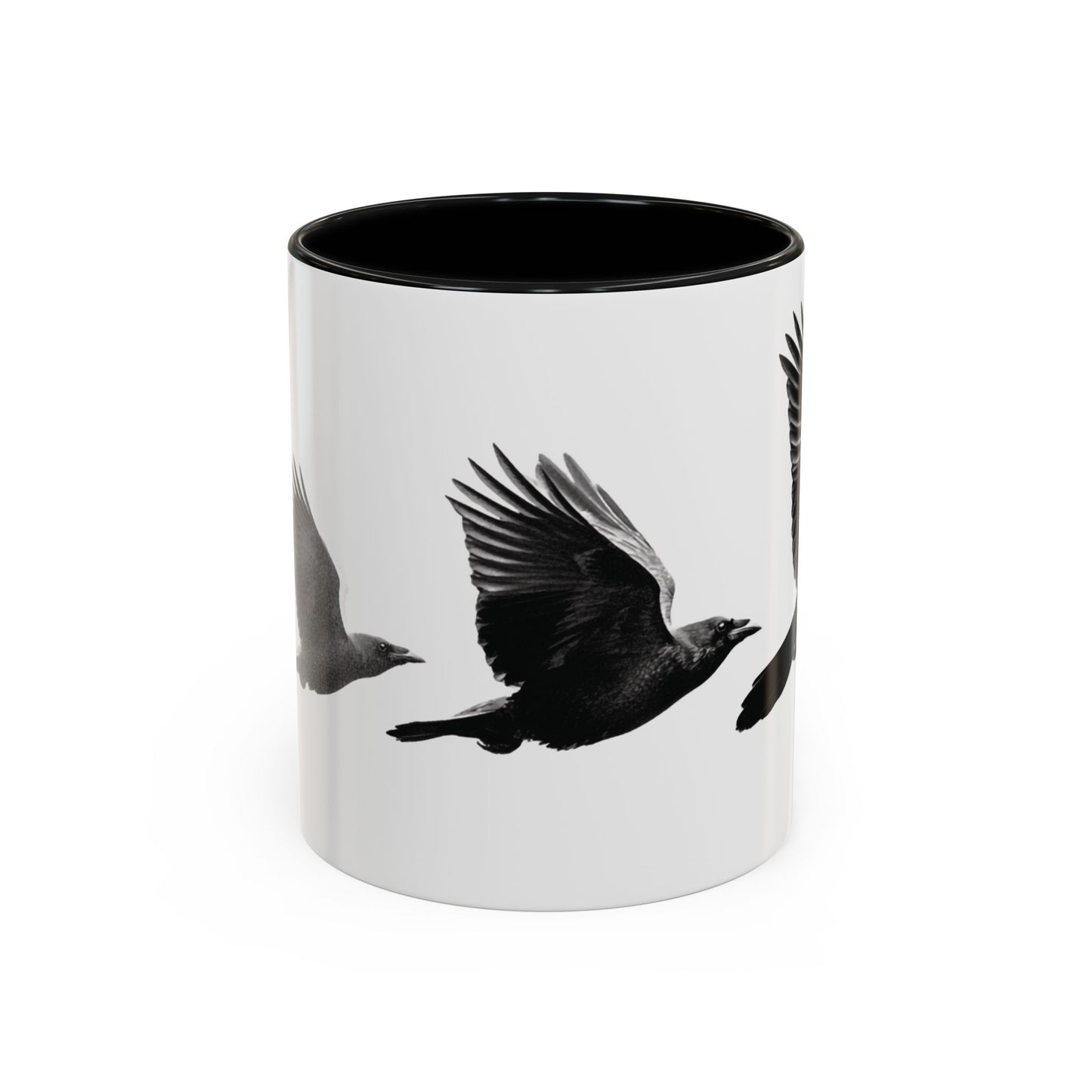 Smith & Raven | Flying Ravens Mug | Accent Color Mugs | 11oz 15oz