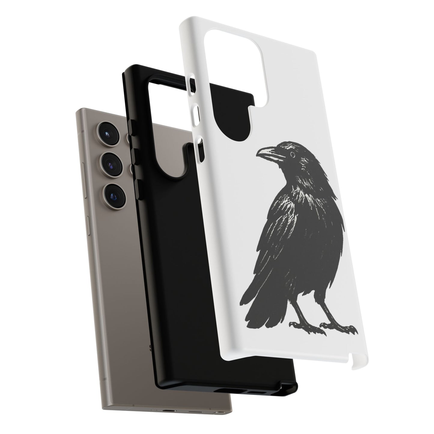Smith & Raven | Black Raven Illustration Phone Case | Tough Protective Case