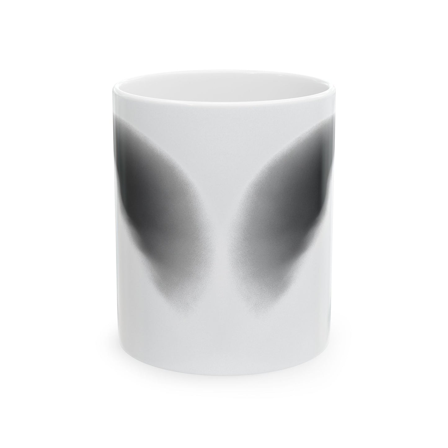 Smith & Raven | Ghostly Raven Silhouette | White Ceramic Mug | 11oz, 15oz