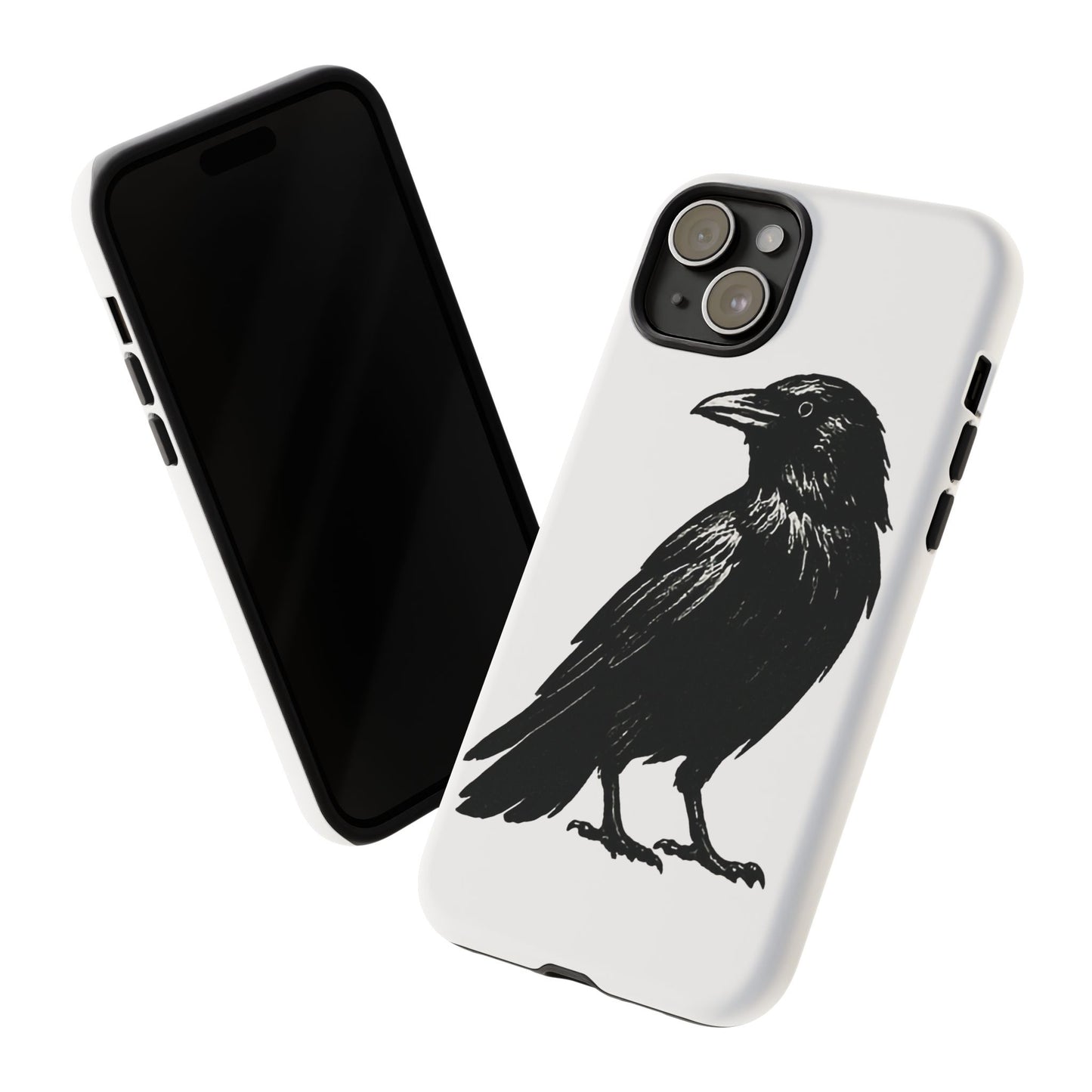 Smith & Raven | Black Raven Illustration Phone Case | Tough Protective Case