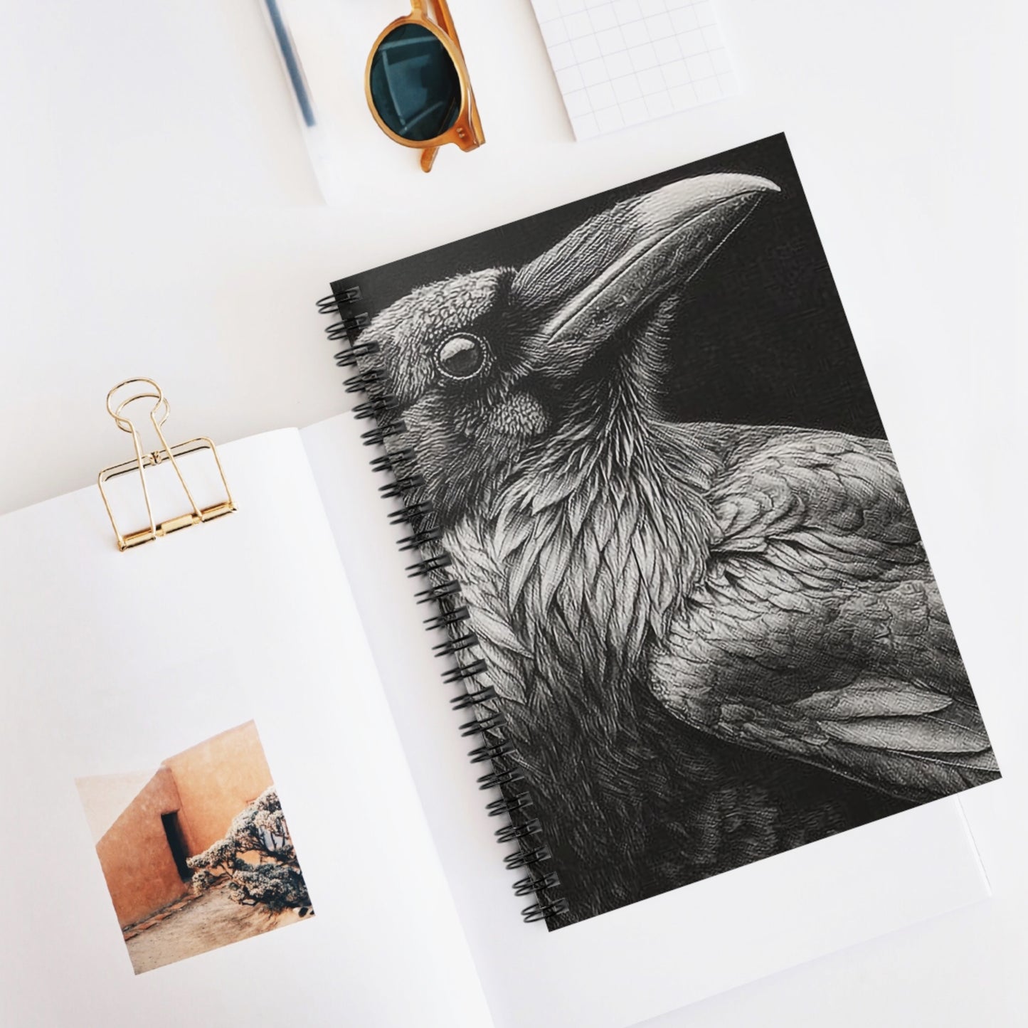 Smith & Raven | Raven Portrait Spiral Notebook | Ruled Journal