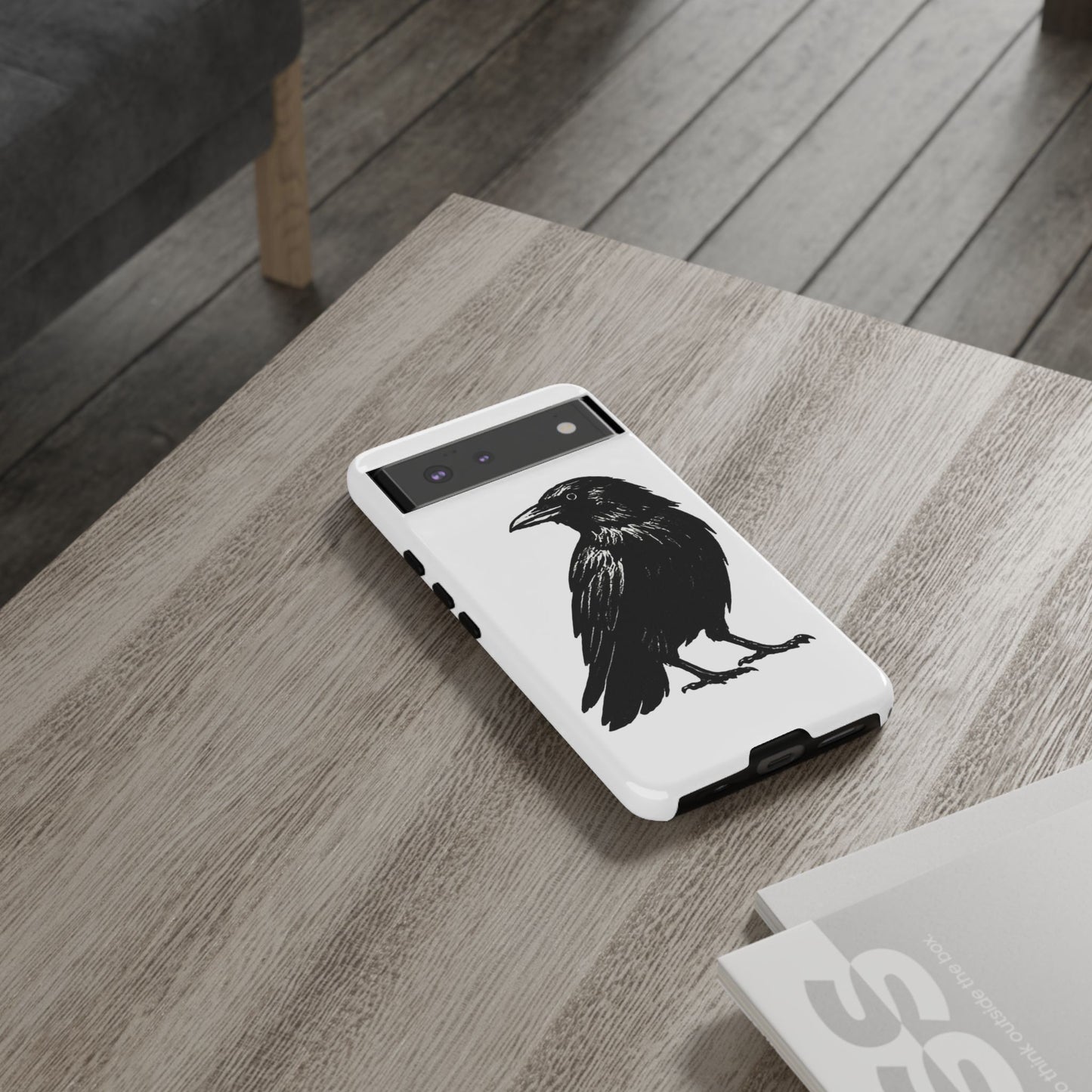 Smith & Raven | Black Raven Illustration Phone Case | Tough Protective Case