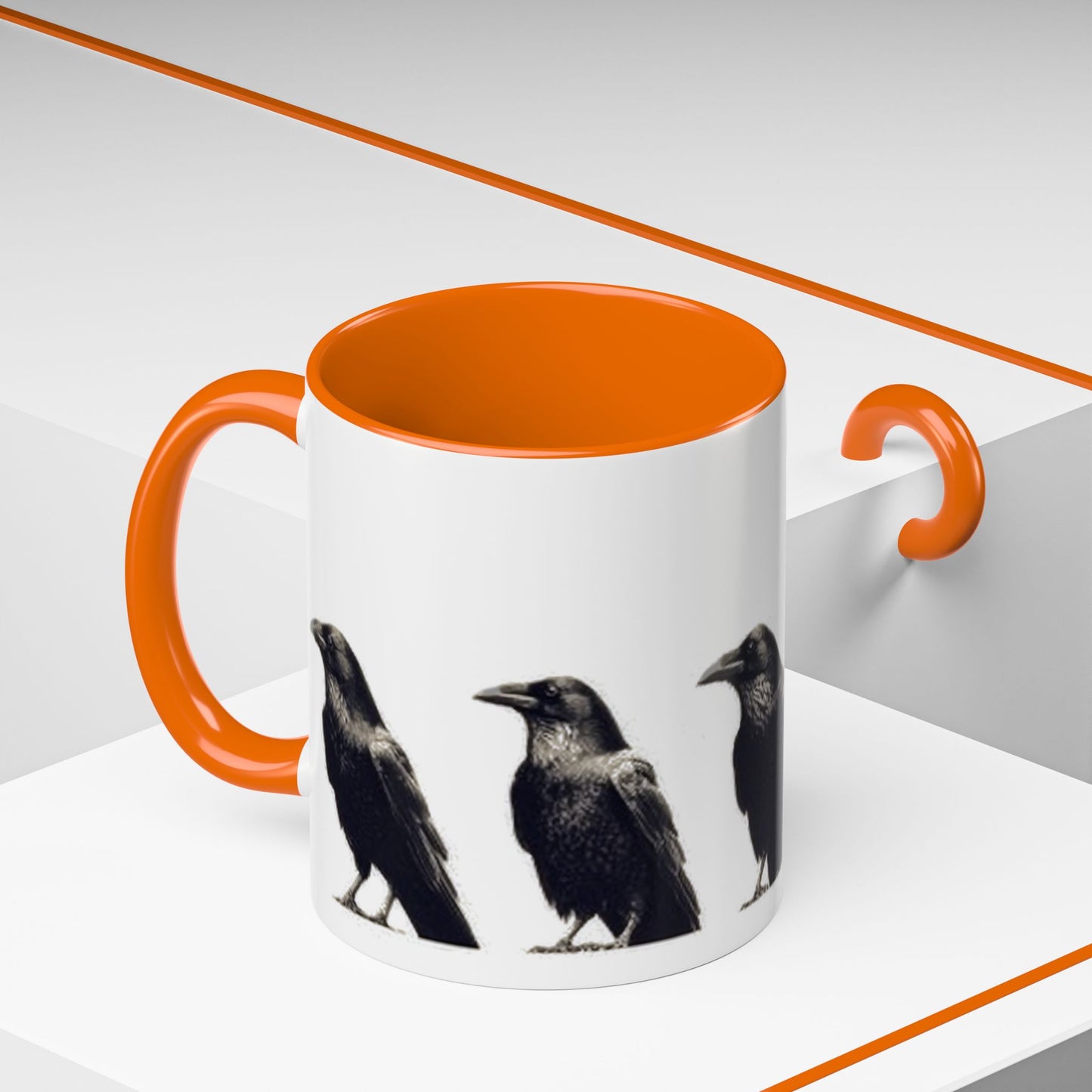 Smith & Raven | Five Ravens Mug | Accent Color Mugs | 11oz or 15oz